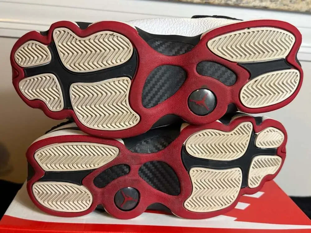 Nike Air Jordan 6 Rings Black White Gym Red Sneakers